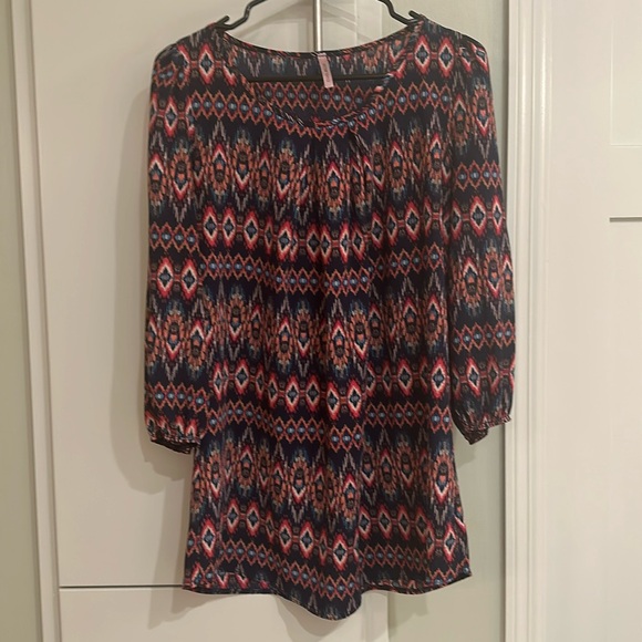 Patterned Women's Blouse - Multicolor - Picture 1 of 3